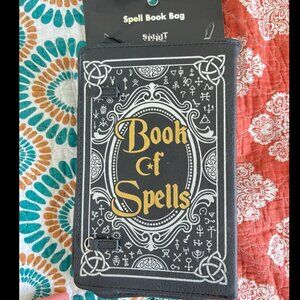 BNWT Book of Spells Purse Spirit Halloween Bag Gothic Zip Up Chain Strap Witchco